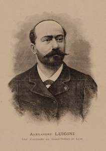 作曲家Alexandre Luigini的肖像，1850-1906年，1887年。 作者 E.塞达