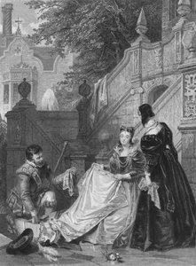 Walter Scotts Kenilworth爵士的情景。 Wayland，Amy Robsart和Janet，1834年。 作者 史密斯