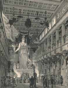 雅典娜-帕提诺斯神庙，修复后》，1886年 作者 埃蒂尔施