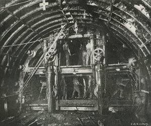 驾驶滑铁卢和城市铁路的隧道，c1897