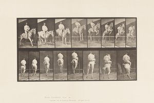 Plate 645.Jumping a Hurdle; Saddle; Clearing and Landing 作者 爱德沃德·迈布里奇