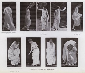 The Human Figure in Motion: Various phases of movement (b/w photo) 作者 爱德沃德·迈布里奇