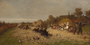 剥壳蜜蜂，南塔克特岛，1876年。 作者 伊士曼·约翰逊
