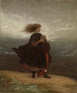 我留下的女孩》，约1872年。 作者 伊士曼·约翰逊
