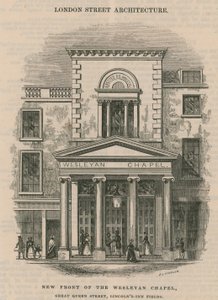 Wesleyan Chapel的新前面，Great Queen Street，Lincoln&39;s Inn Fields