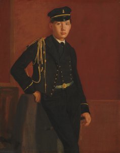 穿着军校制服的阿奇尔-德-加斯，1856-1857。 作者 埃德加·德加