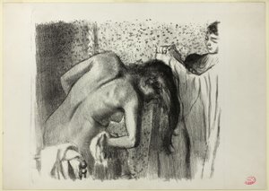 After the Bath (large version) 作者 埃德加·德加