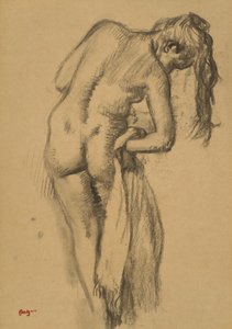 浴后，约1891年至92年 作者 埃德加·德加