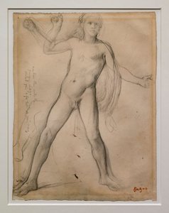 Alexander and legs study. Around 1859-1861. Black ink and graphite on paper 作者 埃德加·德加