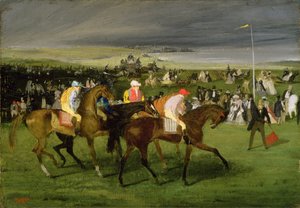 在比赛：开始，1860-62 作者 埃德加·德加