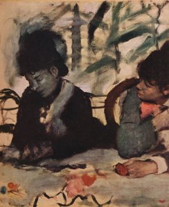 在咖啡馆，c1875 作者 埃德加·德加