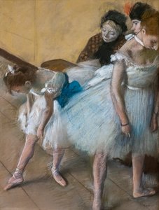 舞蹈考试。 1880. 纸上粉彩。 作者 埃德加·德加