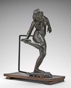 舞蹈家在看她的右脚脚底，约1890年代。 作者 埃德加·德加