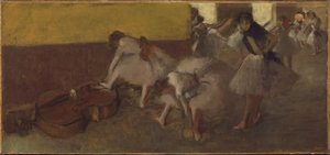 绿色房间的舞者，c.1879 作者 埃德加·德加