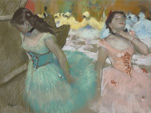 蒙面舞者的入口，约1879年 作者 Edgar Degas