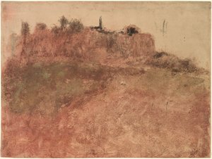 埃斯特雷尔村c。 1890年。 作者 埃德加·德加