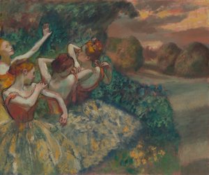 四个舞者 作者 Edgar Degas