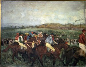 先生们种族。出发前，1862年 作者 埃德加·德加