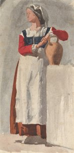 意大利女人，约1856年至1857年。 作者 埃德加·德加。