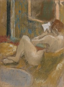 埃德加-德加的作品《La Liseuse 作者 埃德加·德加