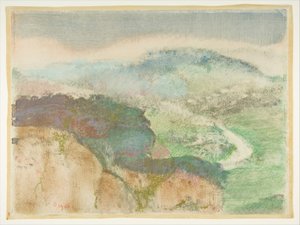 景观，1892年。 作者 埃德加·德加
