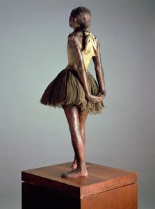 Little Dancer，14岁，从后面看（彩色青铜，缎带和木头）（另见100777）