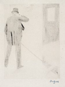LudovicHalévy幕后，1880-83（单一设计） 作者 埃德加·德加
