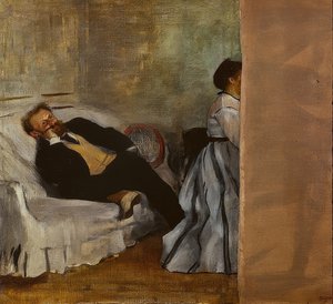 先生和爱德华·马奈夫人。 1868-69 作者 埃德加·德加