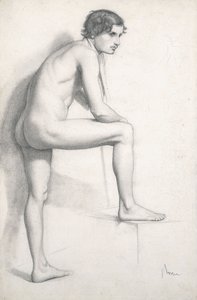 裸体研究，约1858年