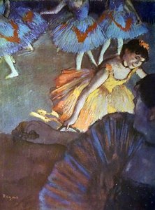 埃德加·德加（Edgar Degas）从歌剧盒中看到的名为“A Ballet”的绘画 作者 埃德加·德加