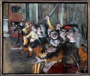 埃德加-德加(1834-1917)的粉彩临时演员或独角戏演员 1877年，太阳。0,27x0,32米 巴黎，奥赛博物馆 作者 埃德加·德加