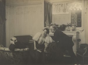 Paul Poujaud, Arthur Fontaine夫人和Degas, 1895年。 作者 埃德加·德加