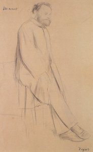 爱德华·马奈的肖像（1832-83） 作者 埃德加·德加
