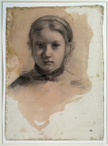 乔凡娜·贝雷利（Giovanna Bellelli）的肖像研究埃德加·德加斯（Edgar Degas）的“贝雷利家庭”画作 作者 埃德加·德加