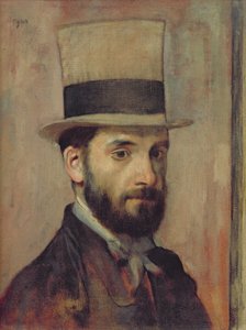 Leon Bonnat（1833-1922）c.1863的肖像 作者 Edgar Degas