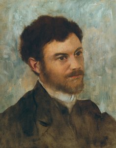 一个男人的肖像；一个男人的肖像，约1868-1872年 作者 埃德加·德加