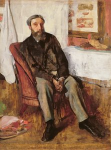 一个男人的肖像，c.1866 作者 埃德加·德加