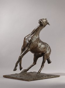 饲养马，建于1870年代，铸造于1919-21年 作者 埃德加·德加