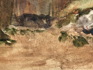 Bagnoles-De-L“ Orne的岩石 作者 埃德加·德加