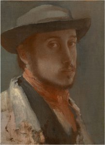 自画像c。 1858年 作者 埃德加·德加
