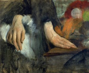 手研究，1859-60 作者 埃德加·德加