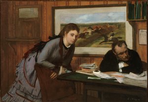 Sulking, 约1870年。 作者 埃德加·德加