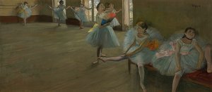舞者在练习室。约于1880年 作者 埃德加·德加