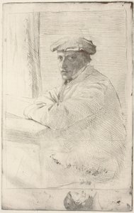 雕刻家Joseph Tourny Le graveur Joseph Tourny, 1857年。 作者 埃德加·德加