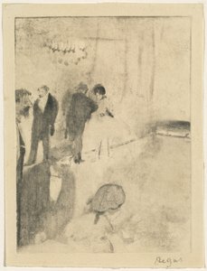 绿色房间，约1876-1877年。 作者 埃德加·德加