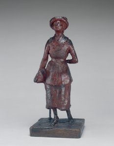 走在街上的女学生，约1880-881。 作者 埃德加·德加
