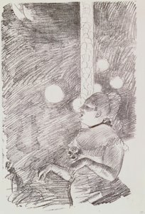 狗的歌，1876-77年 作者 埃德加·德加