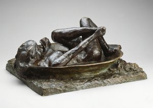 浴缸，模型为1889年铸造的191921年。 作者 埃德加·德加