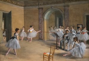 The dance lecon. 1872. Oil on canvas. 作者 埃德加·德加