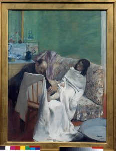 The pedicure A doctor examines a young woman